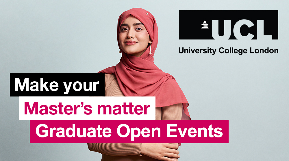 UCL Master’s Info Sessions: How to Apply & Get Funding - 3 Mar 26